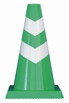 ミニスコッチコーン・緑白(高さ450mm)