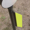 貼付型デリネーター・曲面設置・両面黄反射（60mm）